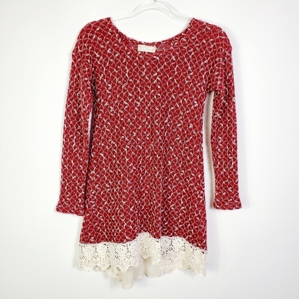 ALTAR'D STATE SWEATER WITH BOW DETAIL IN BACK